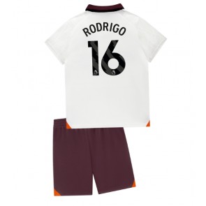 Manchester City Rodri Hernandez #16 Replica Away Stadium Kit for Kids 2023-24 Short Sleeve (+ pants)